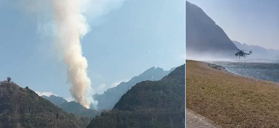 Un'enorme colonna di fumo in cielo: brucia da oltre 20 ore il bosco in Val del Chiese